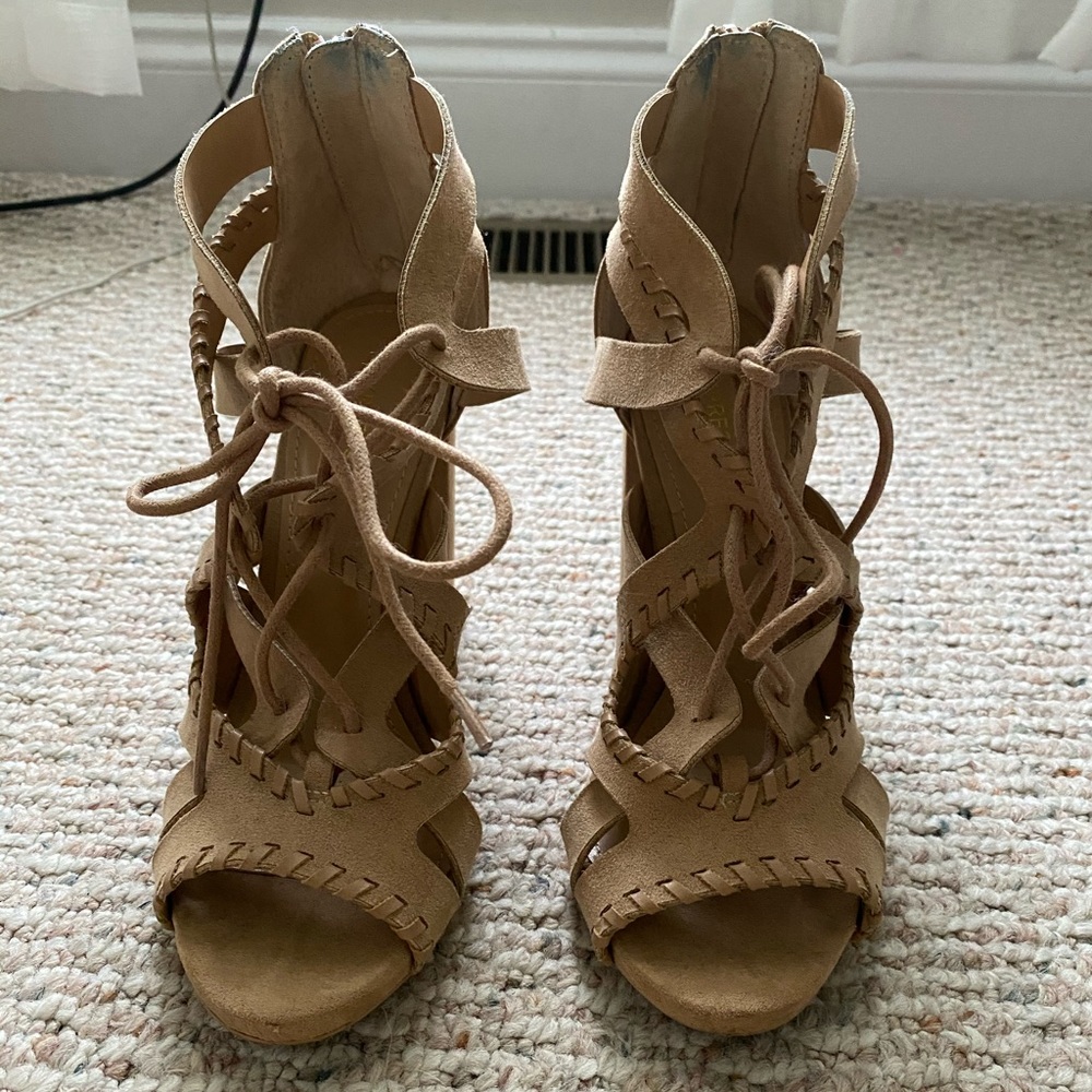 Strappy heels